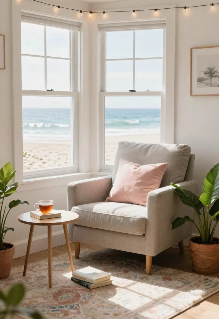 10 Beach House Living Room Ideas That Feel Breezy and Calm 3. Cozy Corner Nooks 0