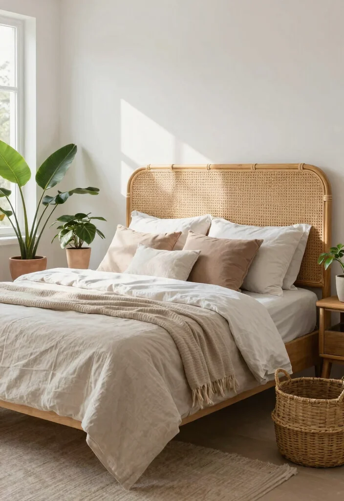 10 Bedroom Headboard Ideas That Feel Fresh and Elevated 2 10 Bedroom Headboard Ideas That Feel Fresh and Elevated 2. Woven Bamboo Headboards 0