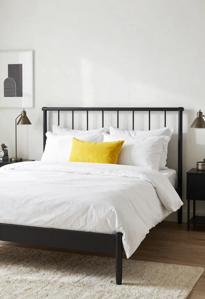 10 Bedroom Headboard Ideas That Feel Fresh and Elevated 25 10 Bedroom Headboard Ideas That Feel Fresh and Elevated 5. Metal Frame Headboards 0