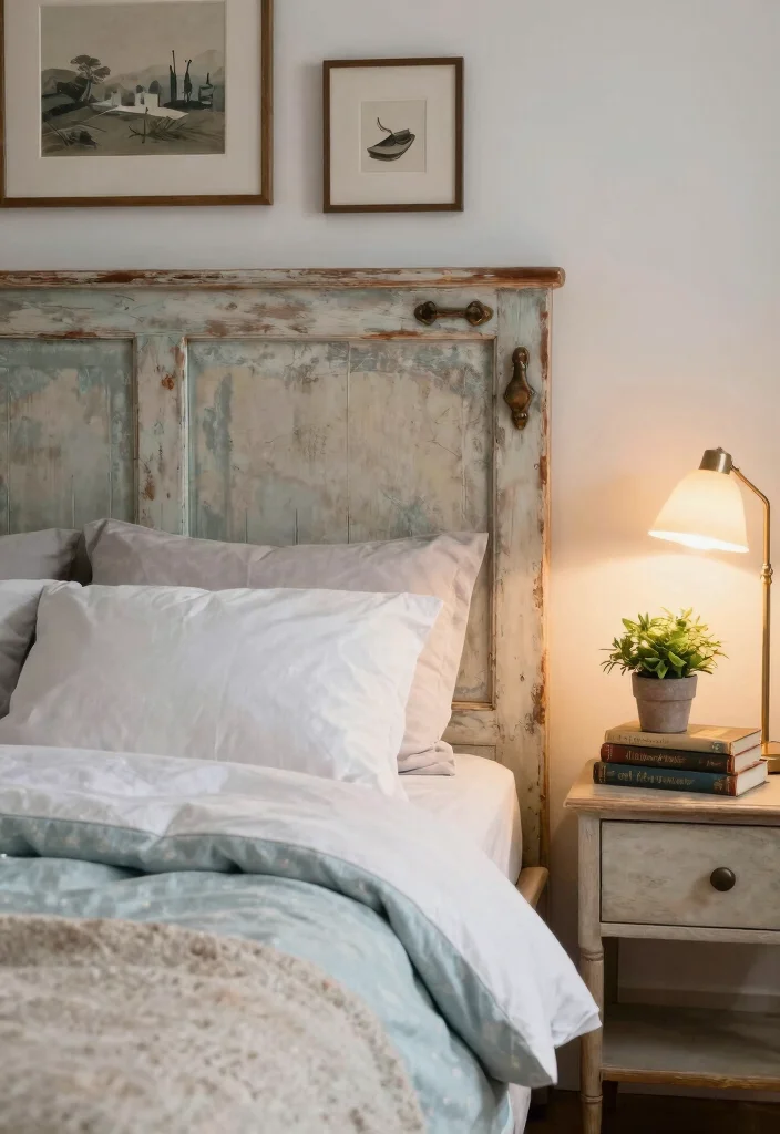 10 Bedroom Headboard Ideas That Feel Fresh and Elevated 36 10 Bedroom Headboard Ideas That Feel Fresh and Elevated 6. Vintage Door Headboards 0