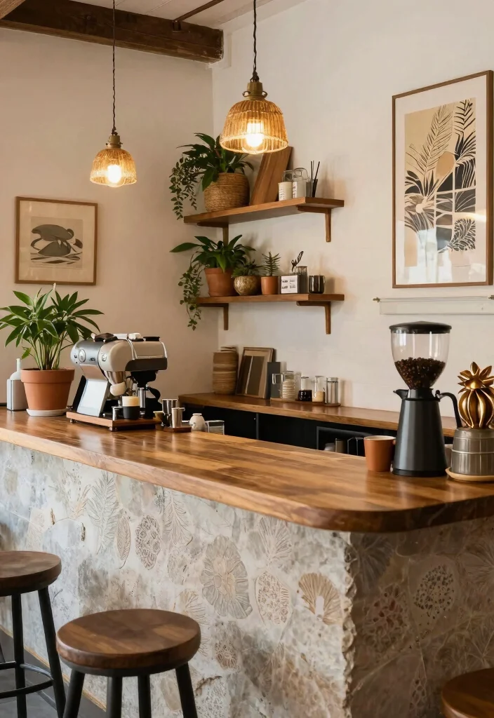 10 Boho Coffee Bar Ideas with Texture Plants and Personality Conclusion 0