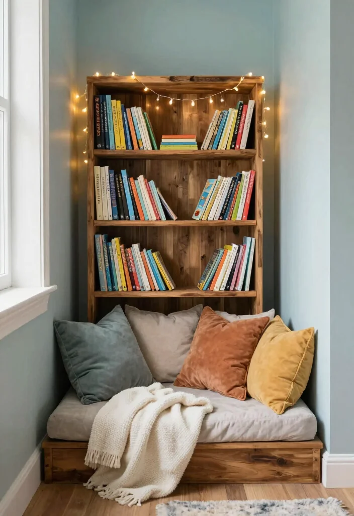 10 Boy Playroom Ideas with Energy and Smart Storage 6. Cozy Reading Nook 0