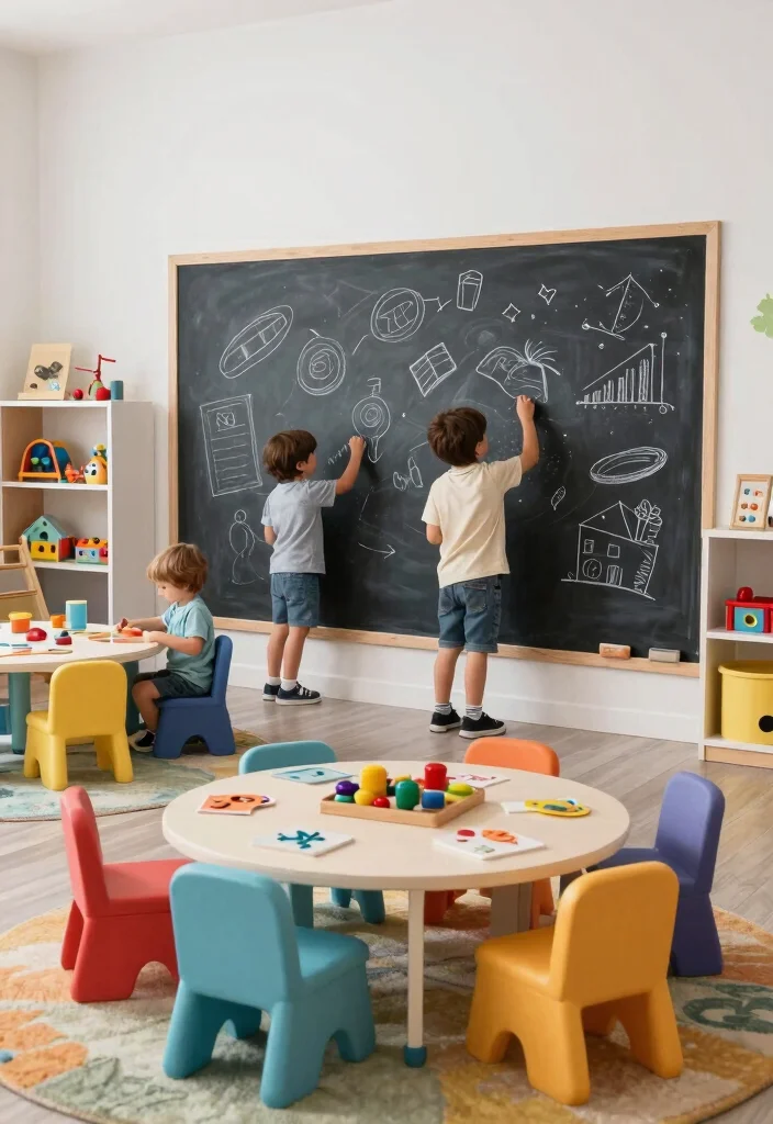10 Boy Playroom Ideas with Energy and Smart Storage 7. Interactive Learning Zone 0
