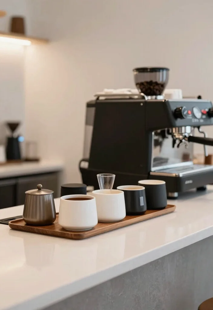 10 Countertop Coffee Bar Ideas That Feel Clean and Curated 9. Organized Coffee Accessories 0
