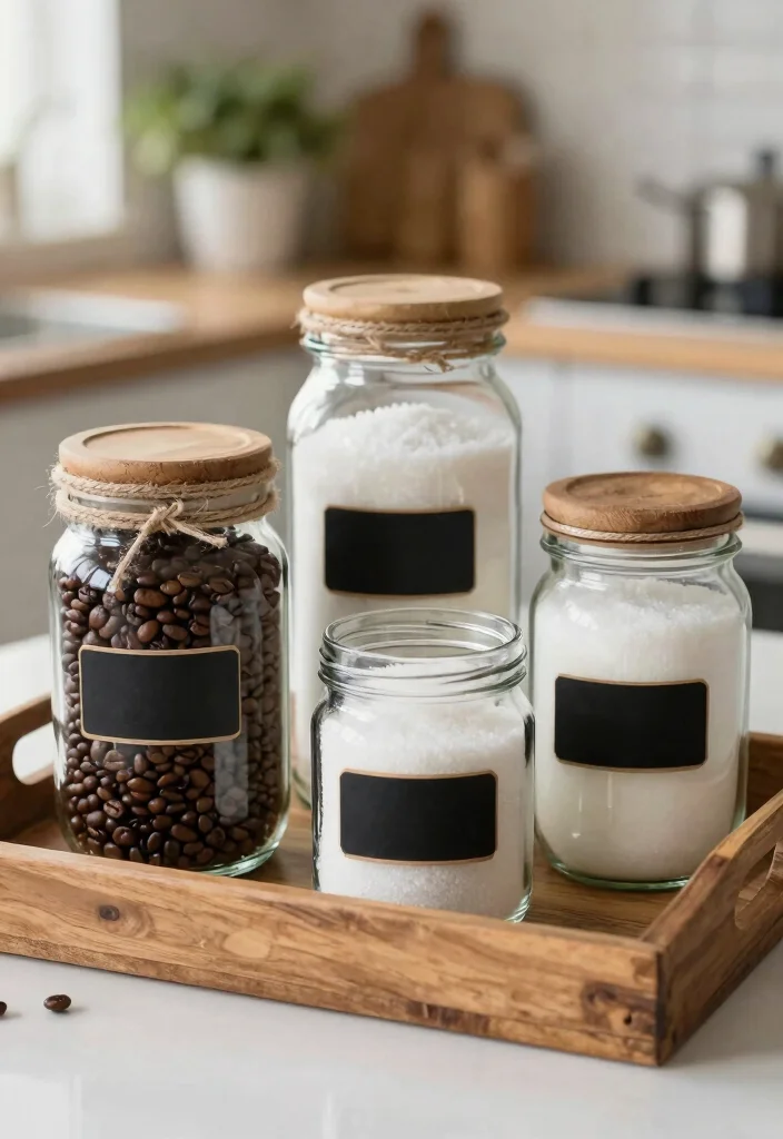 10 Dollar Tree Coffee Bar Ideas That Look Shockingly Chic 2 10 Dollar Tree Coffee Bar Ideas That Look Shockingly Chic 2. Stylish Glass Jars for Coffee Storage 0