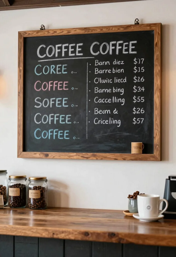 10 Dollar Tree Coffee Bar Ideas That Look Shockingly Chic 47 10 Dollar Tree Coffee Bar Ideas That Look Shockingly Chic 7. Chalkboard Coffee Menu 0