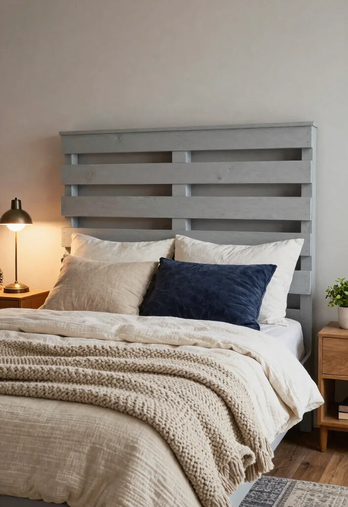 10 Fake Headboard Ideas That Instantly Add Character 7. DIY Pallet Headboard 0
