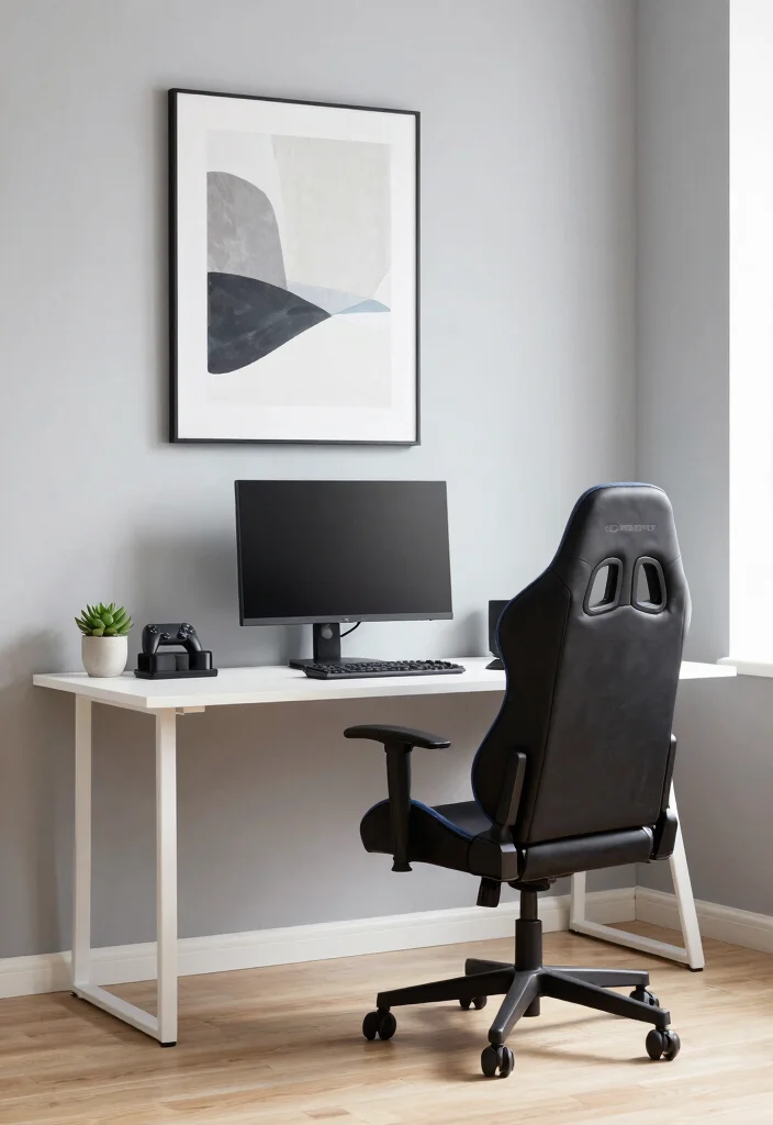 10 Gamer Living Room Ideas That Still Feel Adult and Stylish 1 10 Gamer Living Room Ideas That Still Feel Adult and Stylish 1. Minimalist Gaming Setup 0