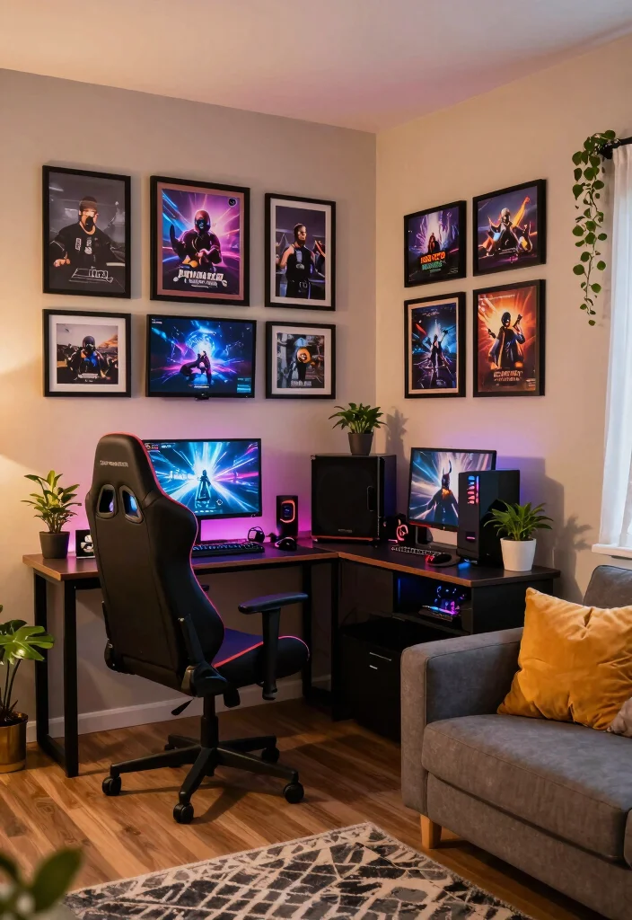 10 Gamer Living Room Ideas That Still Feel Adult and Stylish 60 10 Gamer Living Room Ideas That Still Feel Adult and Stylish 10. Personal Touches 0