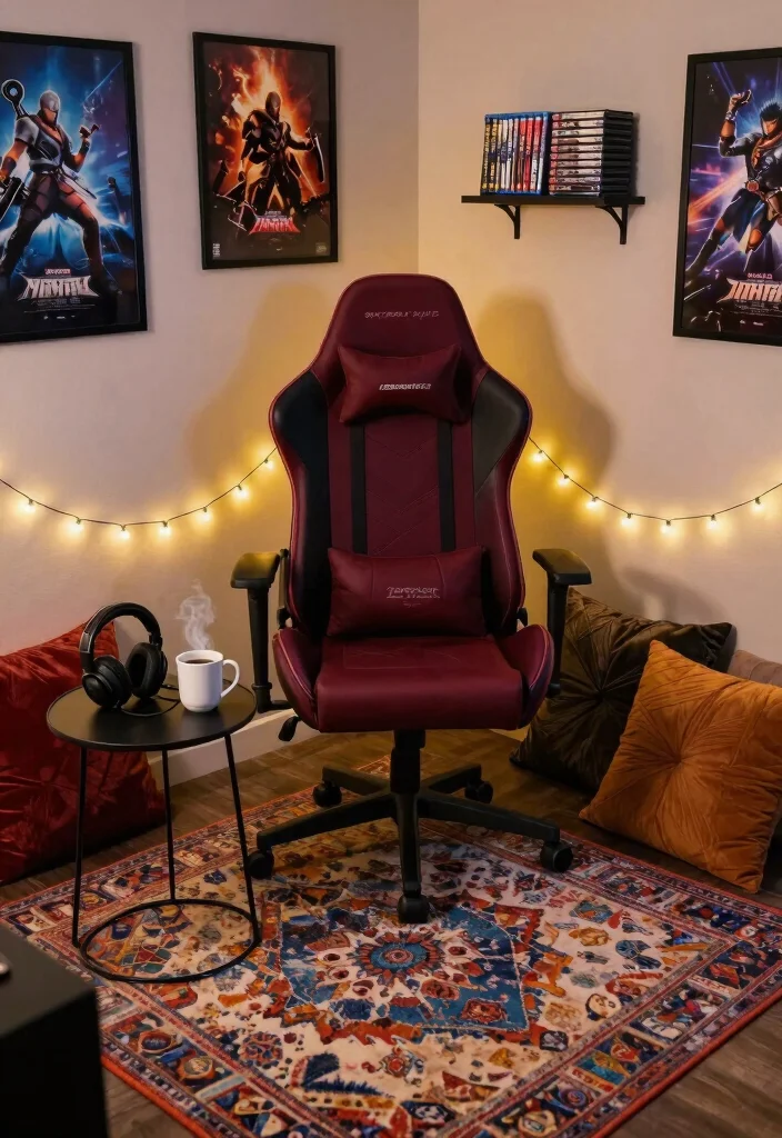 10 Gamer Living Room Ideas That Still Feel Adult and Stylish 12 10 Gamer Living Room Ideas That Still Feel Adult and Stylish 2. Cozy Corner Retreat 0