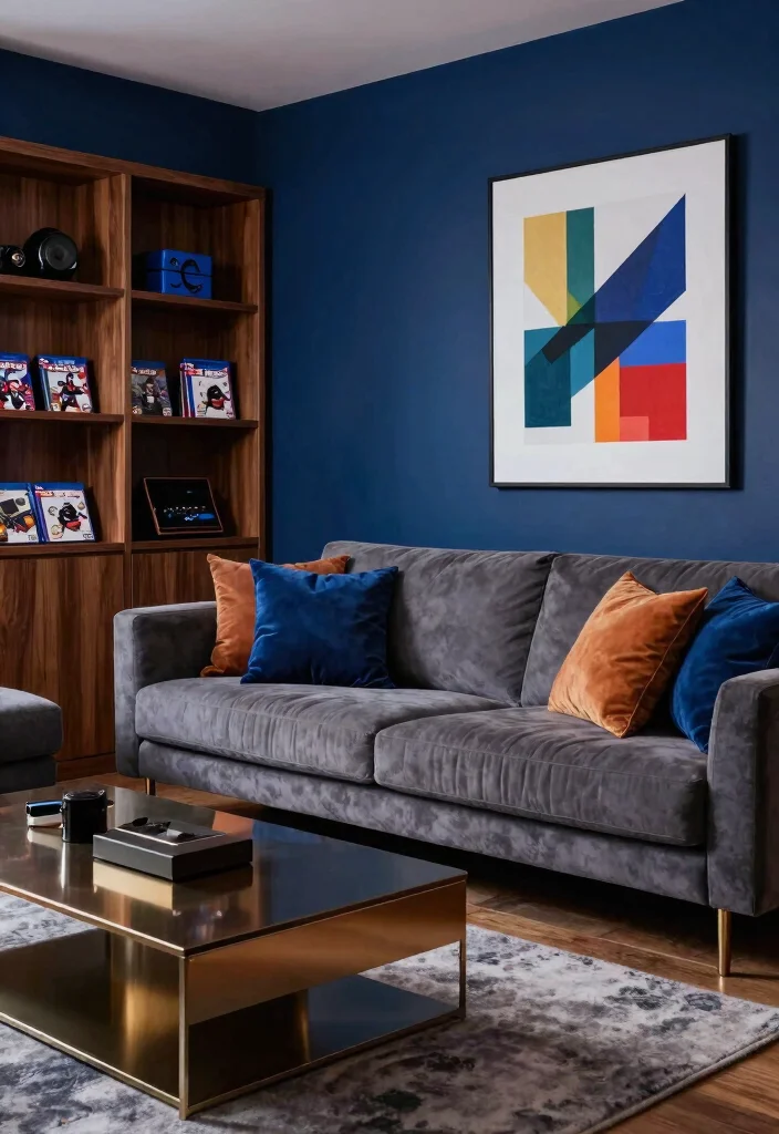 10 Gamer Living Room Ideas That Still Feel Adult and Stylish 34 10 Gamer Living Room Ideas That Still Feel Adult and Stylish 4. Sophisticated Color Palette 0