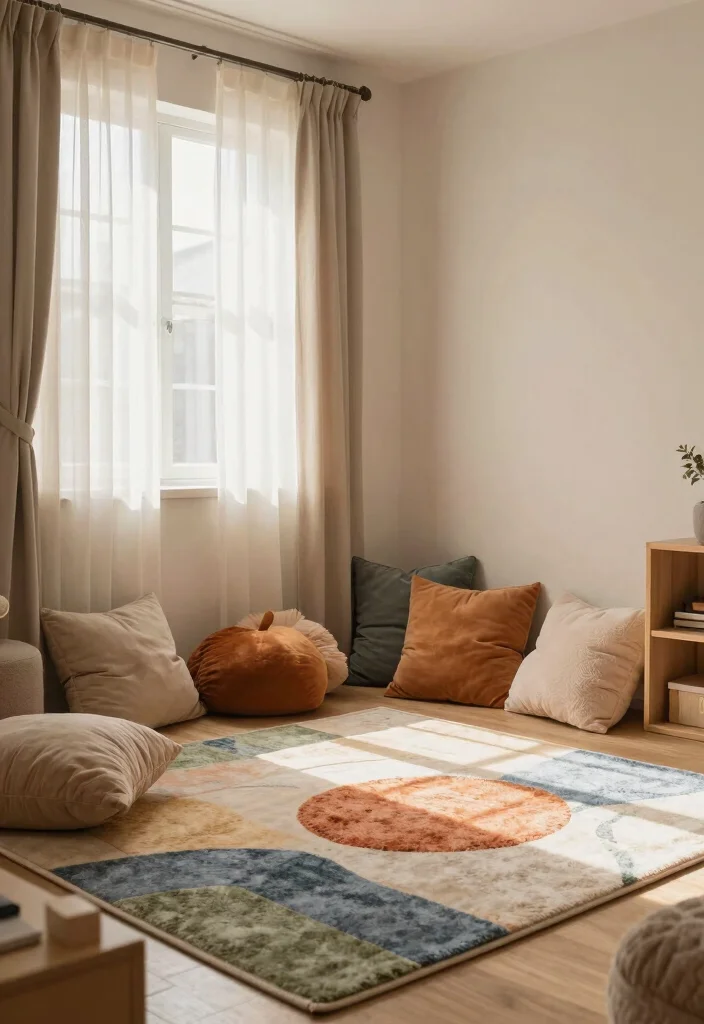 10 Girl Playroom Ideas That Feel Sweet but Not Overdone 7. Soft Textiles and Rugs 0