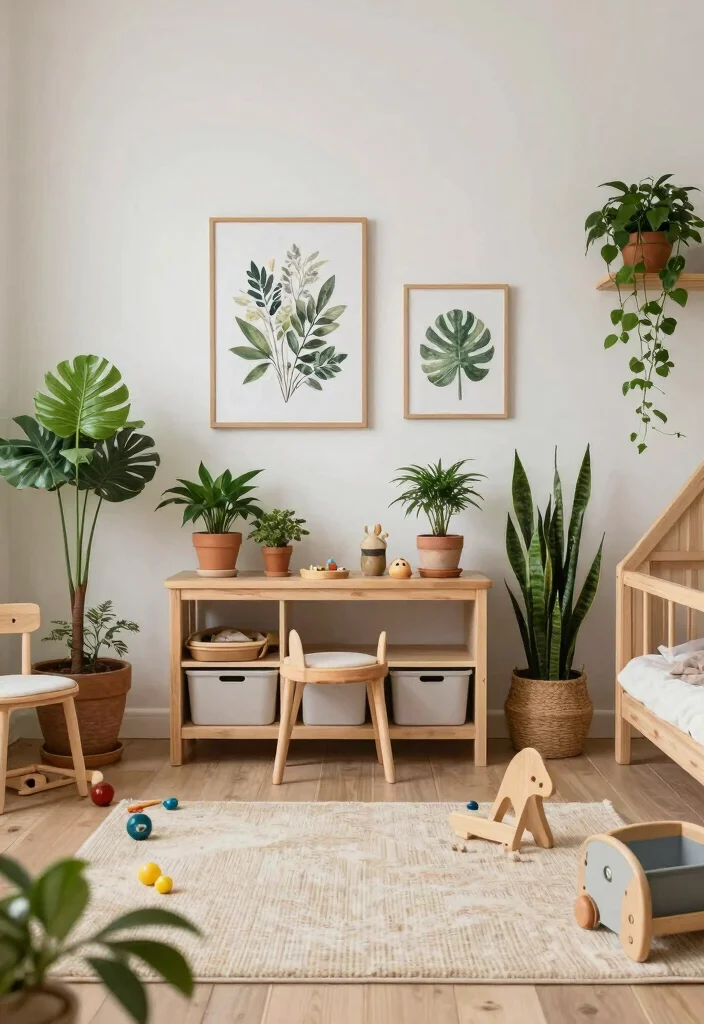 10 Girl Playroom Ideas That Feel Sweet but Not Overdone 8. Natural Elements 0
