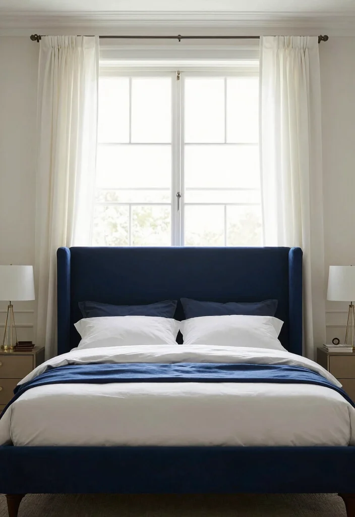 10 Headboard in Front of Window Ideas That Surprisingly Work 2. Bold Statement Headboards 0