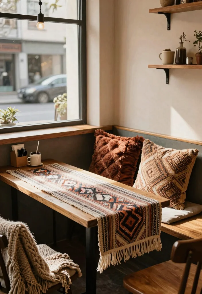 10 Home Coffee Bar Ideas for Cozy Weekend Reset Vibes 8. Cozy Textiles and Accents 0