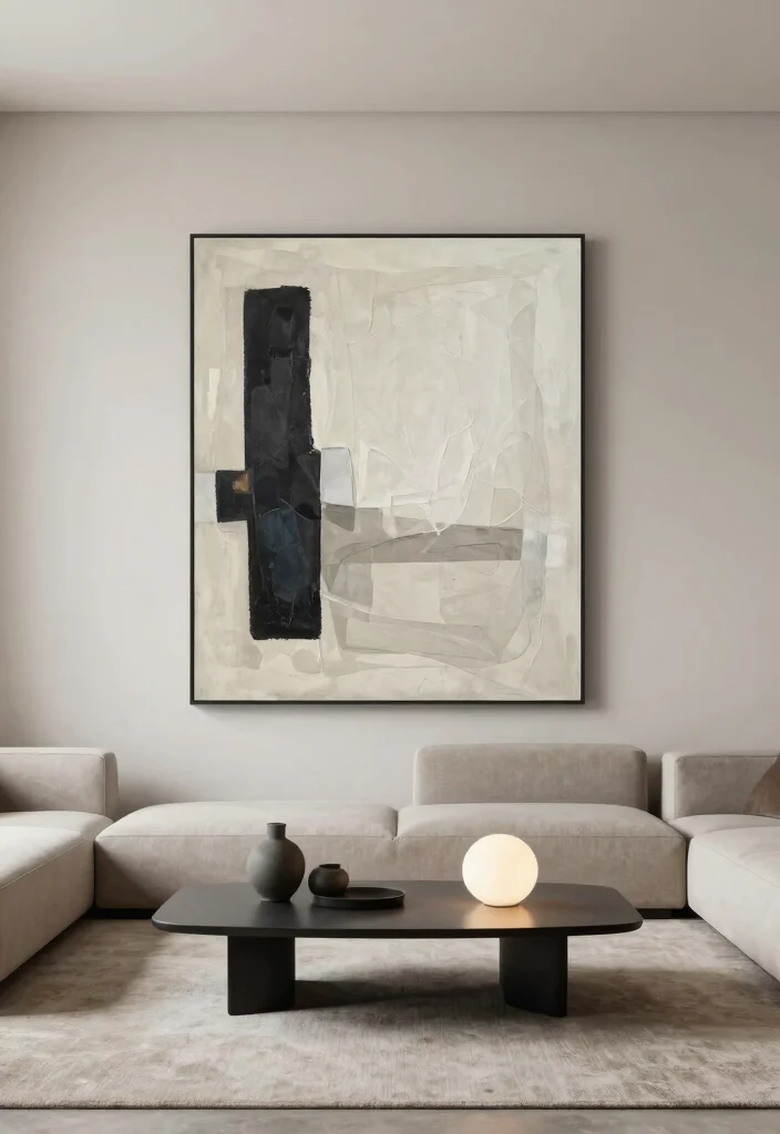 10 Living Room Decor Apartment Ideas That Feel High End 9. Minimalist Decor with Statement Pieces 0