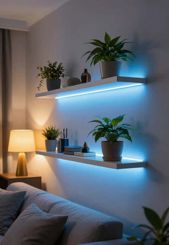 10 Living Room Light Ideas That Shift the Entire Mood 1. Smart LED Strips for Accent Lighting 0
