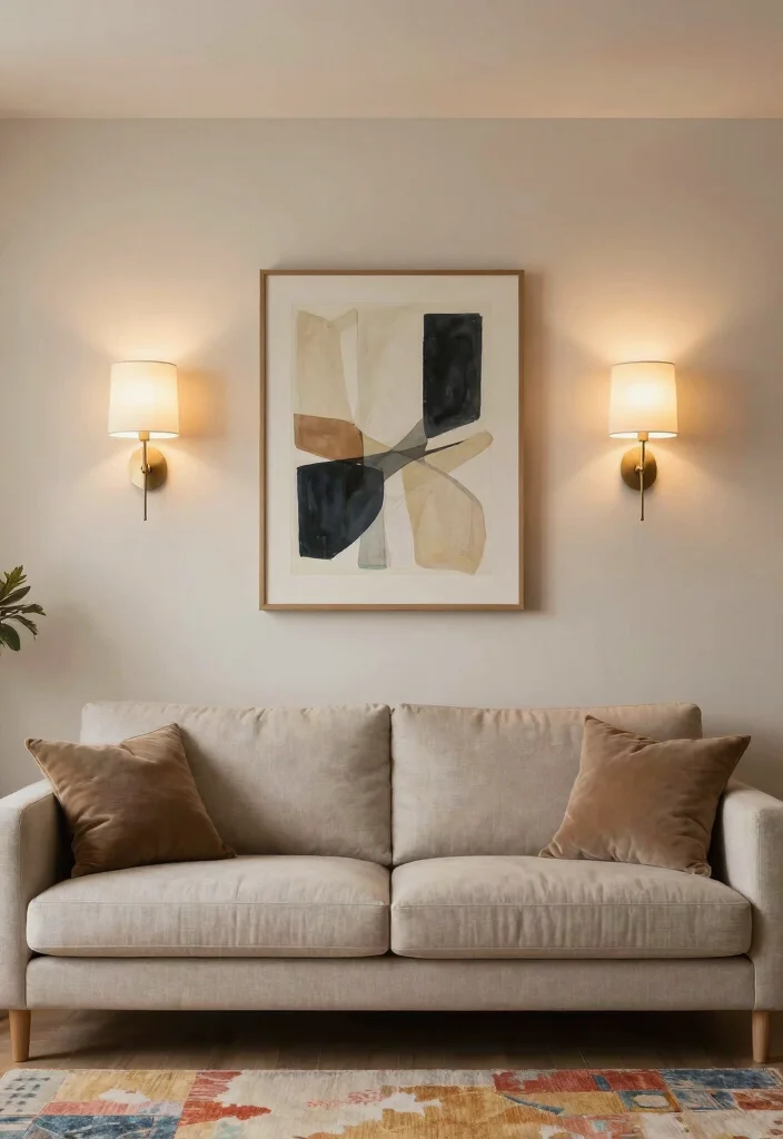 10 Living Room Light Ideas That Shift the Entire Mood 4. Ambient Wall Sconces for Soft Lighting 0