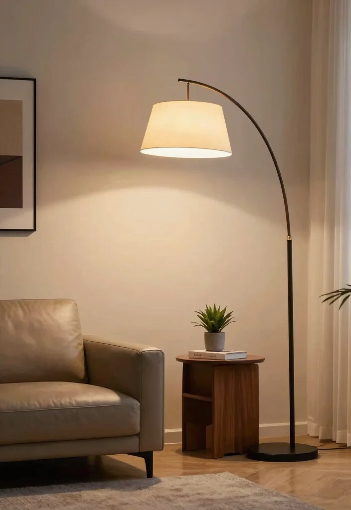 10 Living Room Light Ideas That Shift the Entire Mood 6. Floor Lamps for Statement Lighting 0