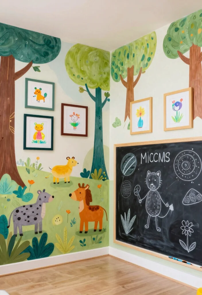 10 Playroom Design Ideas That Balance Fun and Function 15 10 Playroom Design Ideas That Balance Fun and Function 5. Playful Wall Art to Spark Imagination 0