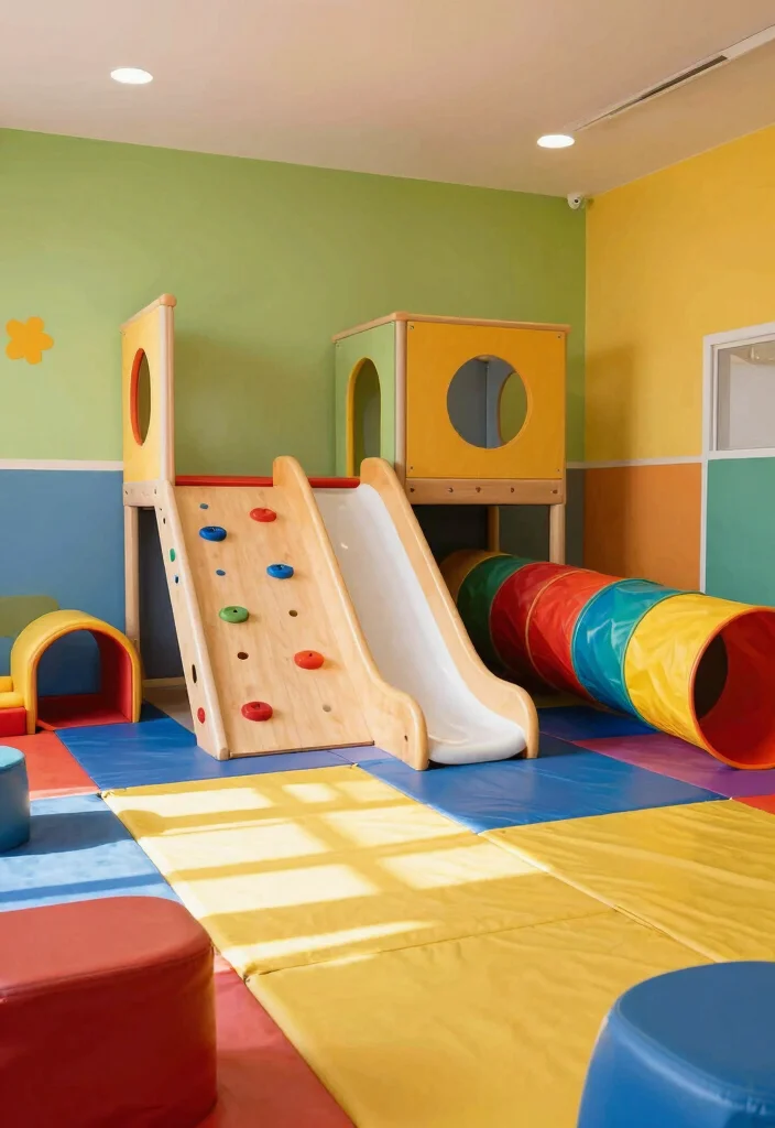 10 Playroom Design Ideas That Balance Fun and Function 37 10 Playroom Design Ideas That Balance Fun and Function 7. Indoor Play Structures for Active Fun 0