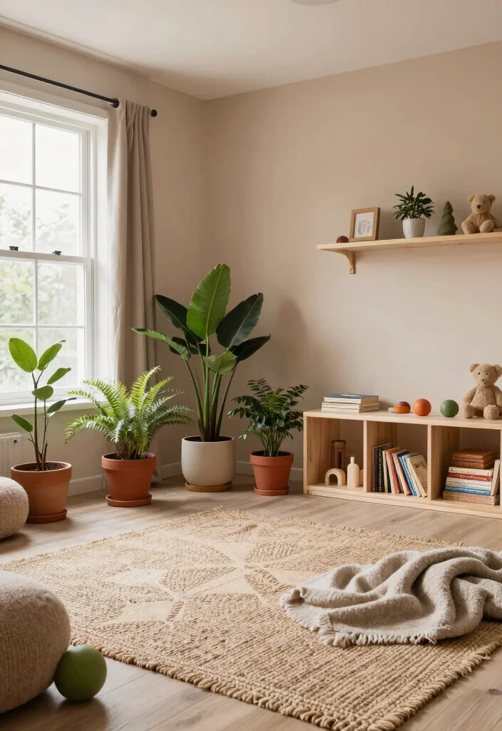 10 Playroom Design Ideas That Balance Fun and Function 38 10 Playroom Design Ideas That Balance Fun and Function 8. Nature Inspired Decor for a Tranquil Vibe 0
