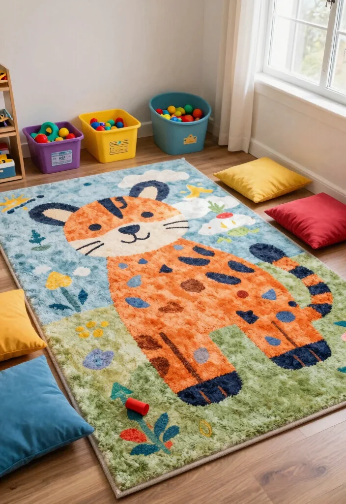 10 Playroom Ideas Small Space That Still Feel Open and Airy 4. Creative Use of Rugs 0