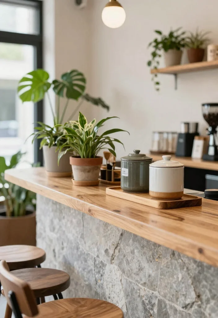 10 Simple Coffee Bar Ideas That Still Feel Designer Approved 58 10 Simple Coffee Bar Ideas That Still Feel Designer Approved 8. Incorporate Natural Elements 0