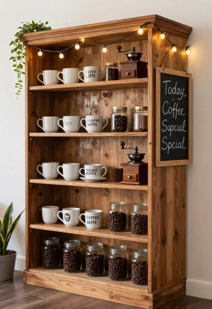 10 Small Coffee Bar Ideas That Turn Tiny Corners Into Ritual Spots 1. Repurposed Furniture Goodness 0