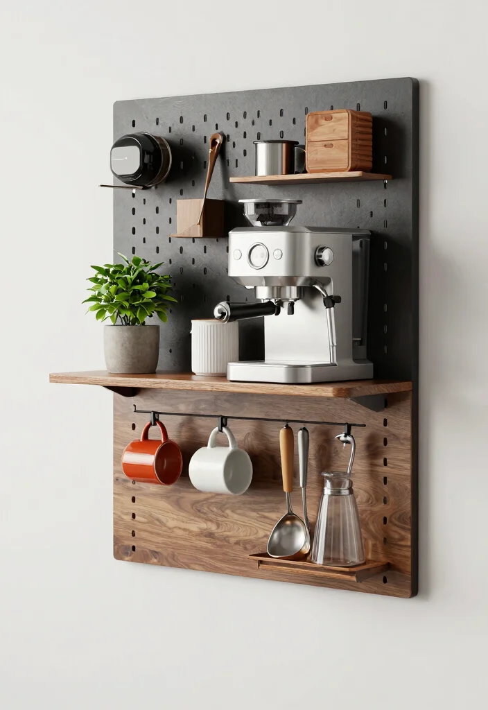 10 Small Coffee Bar Ideas That Turn Tiny Corners Into Ritual Spots 2. Wall Mounted Coffeemaker Station 0
