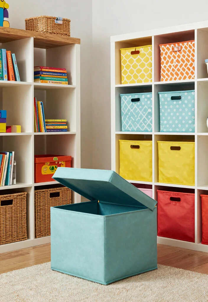 10 Teen Playroom Ideas That Feel Grown Up but Fun 3. Incorporate Playful Storage Solutions 0