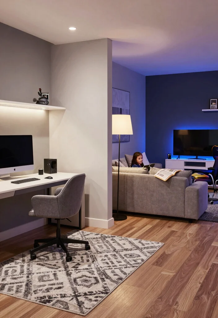 10 Teen Playroom Ideas That Feel Grown Up but Fun 7. Create Zones for Different Activities 0