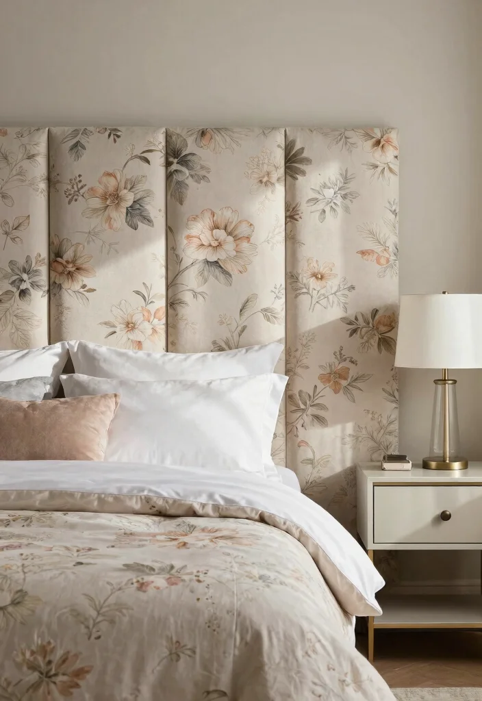 12 Alternative Headboard Ideas That Feel Creative and Bold 5. Fabric Panels 0