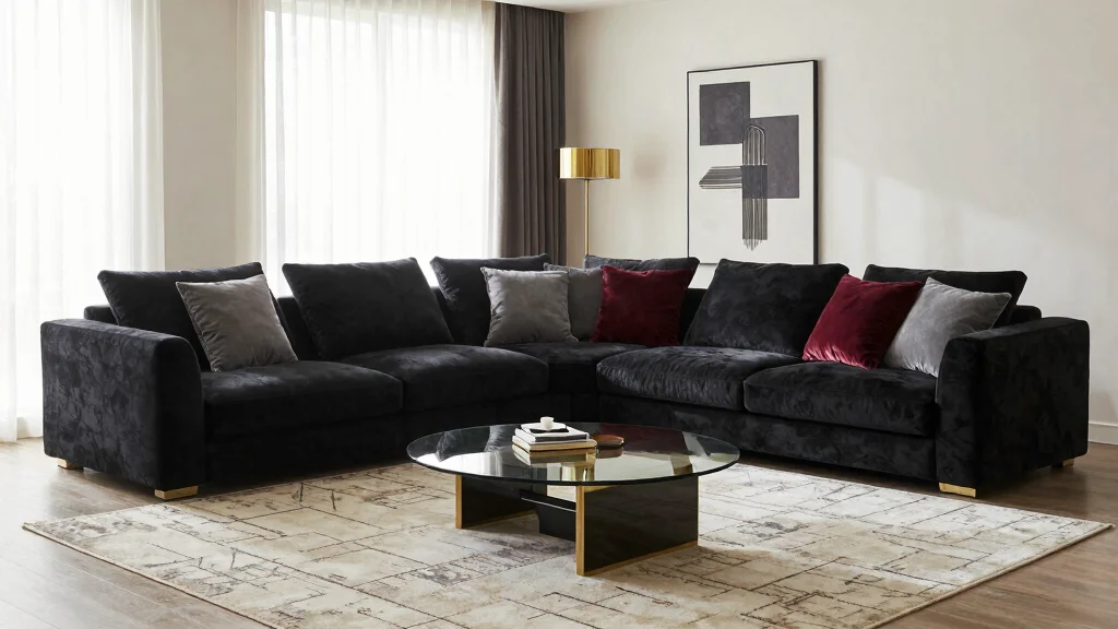 12 Black Sectional Living Room Ideas Decor That Feel Luxe