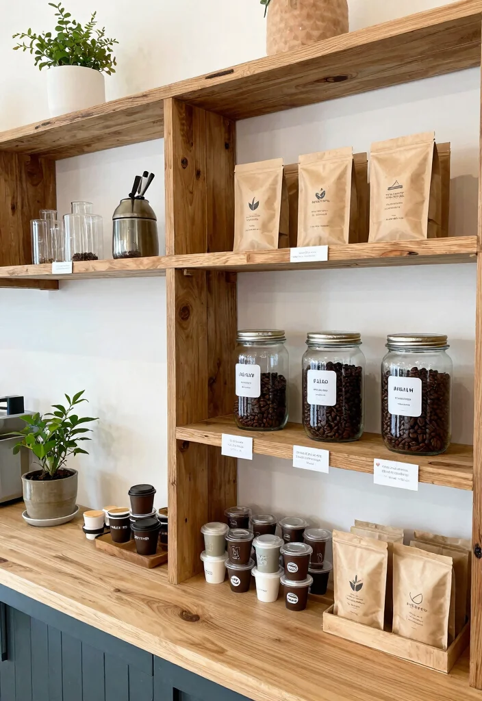 12 Coffee Bar Cabinet Ideas That Hide Clutter Beautifully 11. Eco Friendly Coffee Bar 0