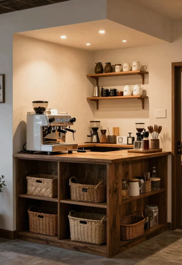 12 Coffee Bar Ideas Small Spaces That Feel Personal and Calm 25 12 Coffee Bar Ideas Small Spaces That Feel Personal and Calm 5. Under Stairs Coffee Bar 0