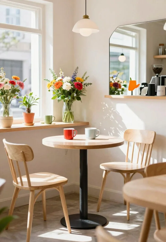 12 Corner Coffee Bar Ideas That Transform Dead Space Beautifully 18 12 Corner Coffee Bar Ideas That Transform Dead Space Beautifully 8. Bright and Cheerful Coffee Corner 0