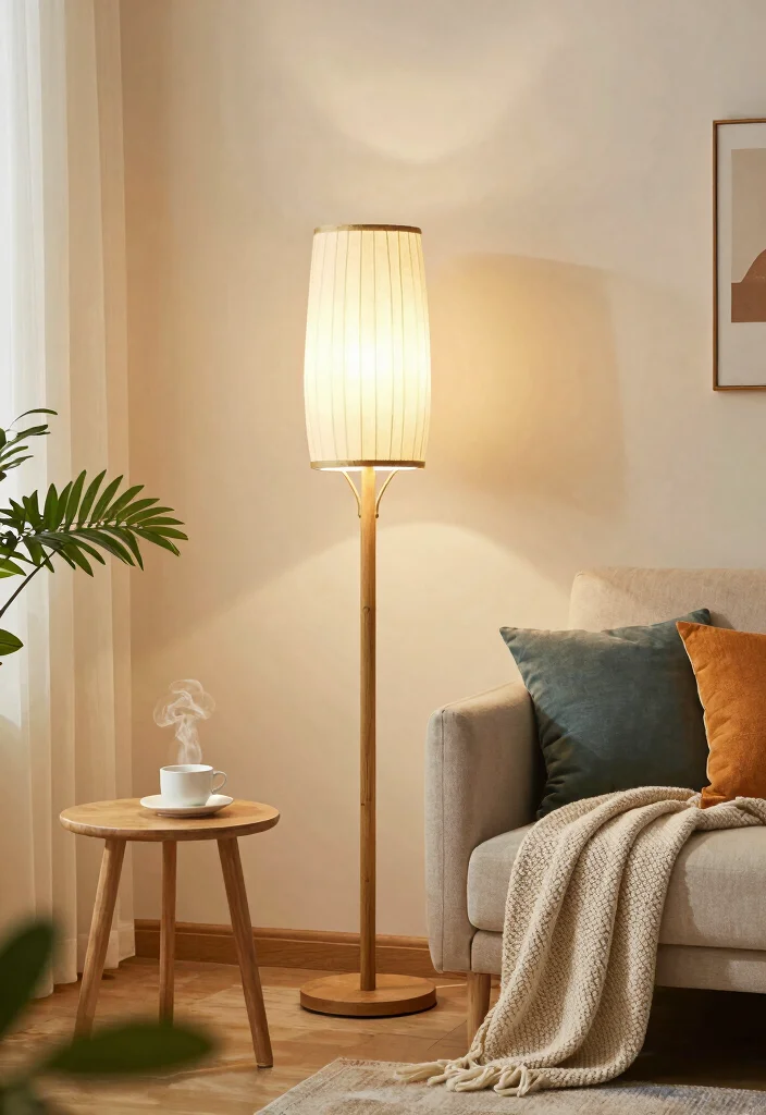 12 Cozy Living Room Lighting Ideas That Glow at Night 1 12 Cozy Living Room Lighting Ideas That Glow at Night 1. Bamboo Floor Lamps 0