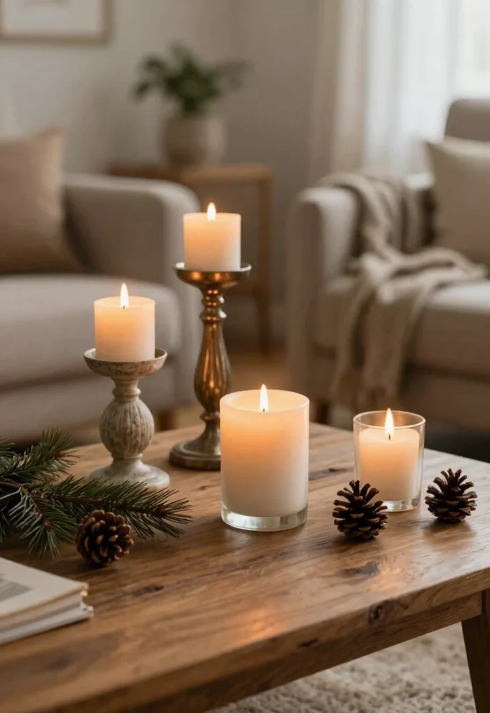 12 Cozy Living Room Lighting Ideas That Glow at Night 17 12 Cozy Living Room Lighting Ideas That Glow at Night 7. Candle Holders with Eco friendly Candles 0