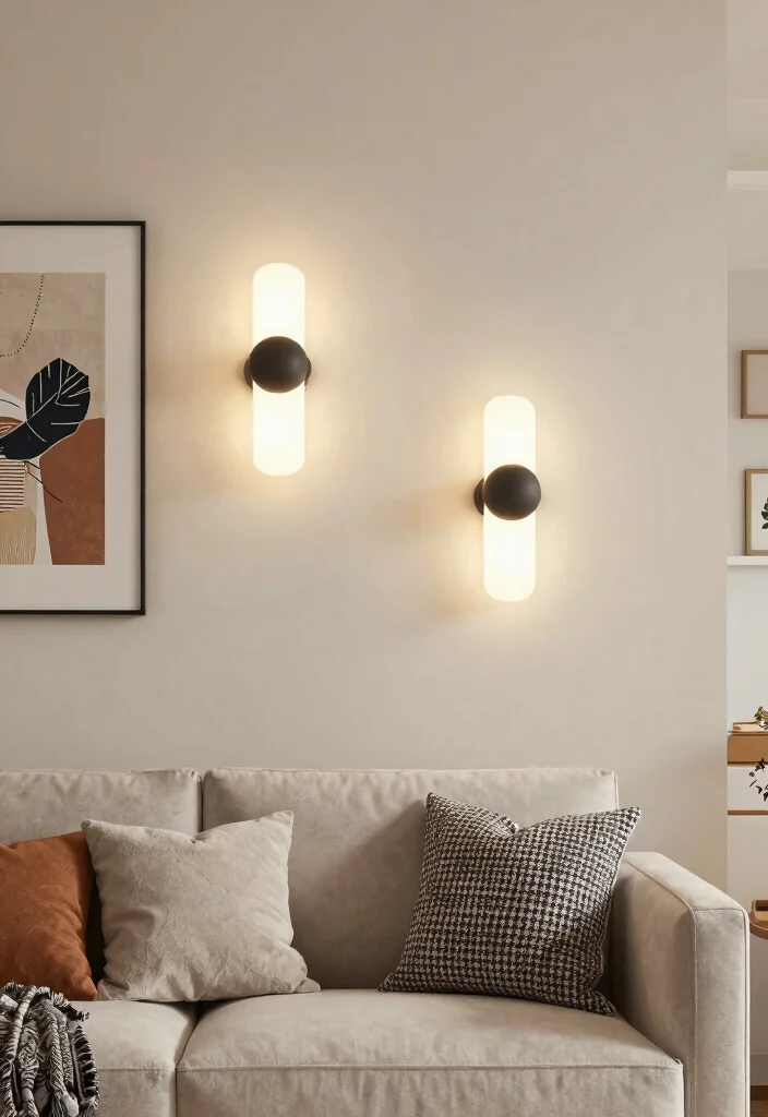 12 Cozy Living Room Lighting Ideas That Glow at Night 28 12 Cozy Living Room Lighting Ideas That Glow at Night 8. Wall Sconces with Dimmer Switches 0