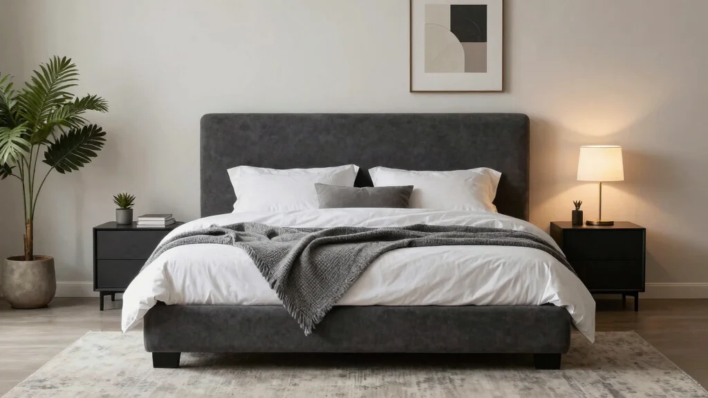 12 Dark Grey Headboard Bedroom Ideas That Feel Hotel Inspired