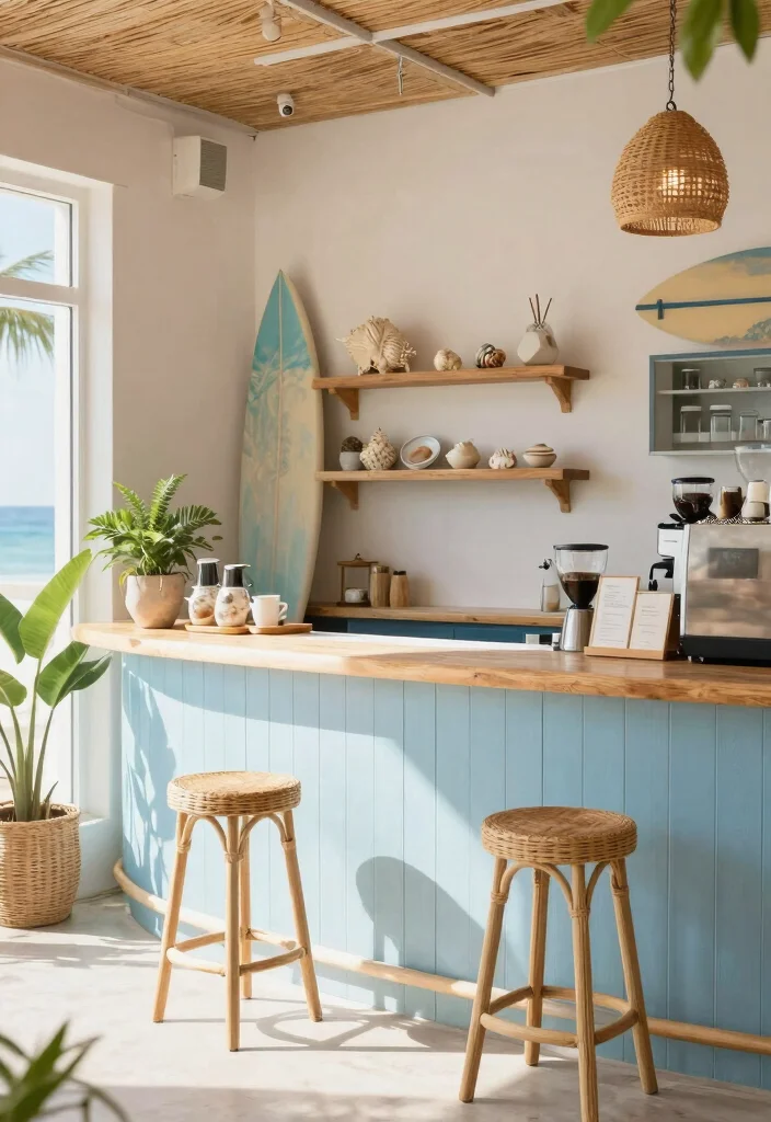 12 Elegant Coffee Bar Ideas That Look Effortlessly Expensive 38 12 Elegant Coffee Bar Ideas That Look Effortlessly Expensive 8. Beachy Vibes 0