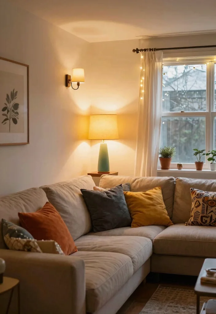 12 Living Room Ideas Colorful Yet Surprisingly Cohesive 6. Layered Lighting 0