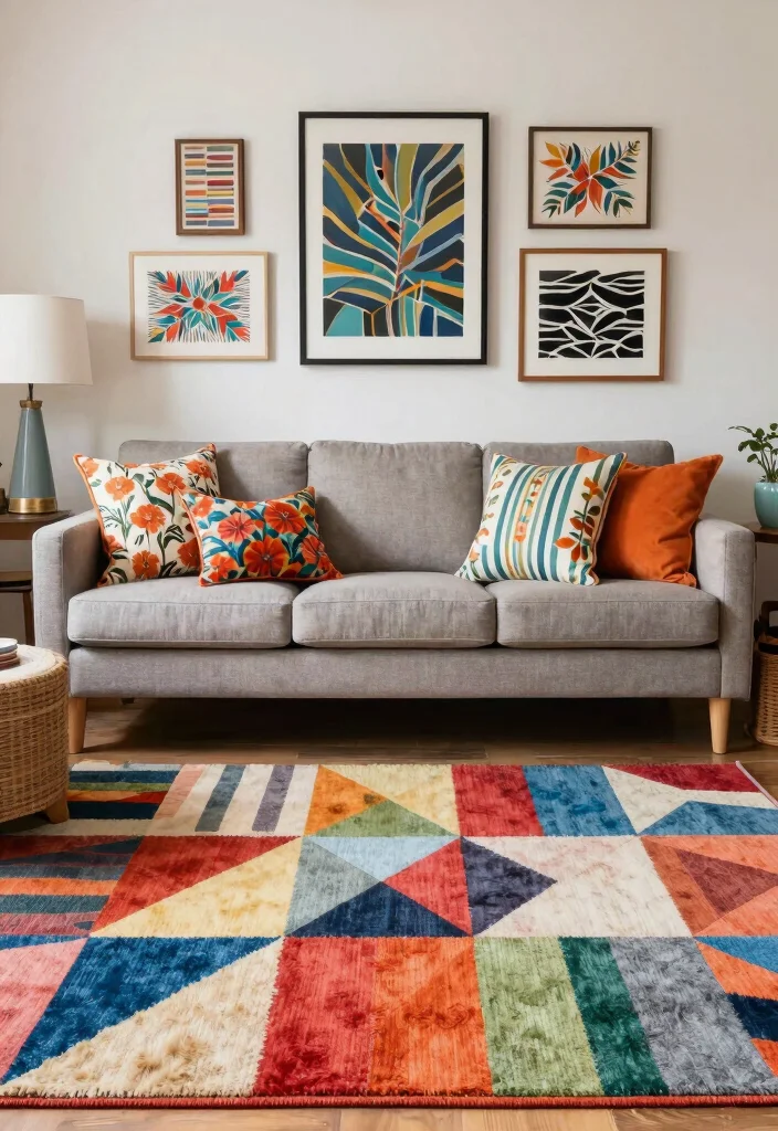 12 Living Room Ideas Colorful Yet Surprisingly Cohesive 7. A Mix of Patterns 0