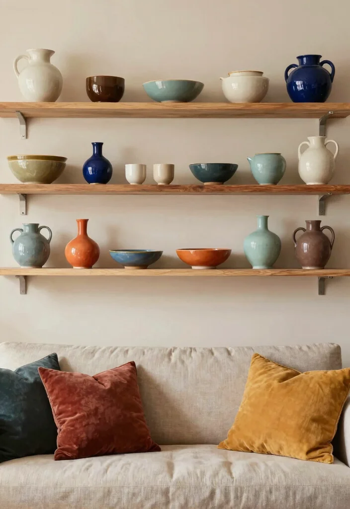 12 Living Room Ideas Colorful Yet Surprisingly Cohesive 9. Curated Collections 0