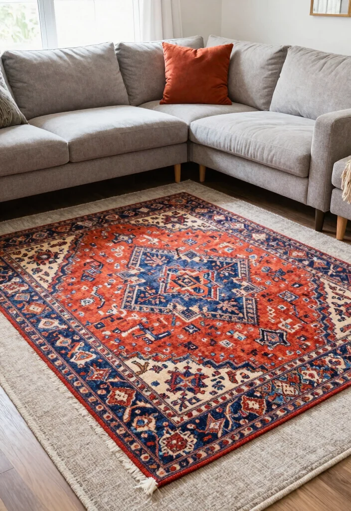 12 Modular Couch Living Room Ideas That Flex with Life 41 12 Modular Couch Living Room Ideas That Flex with Life 11. Layering Rugs for Depth 0