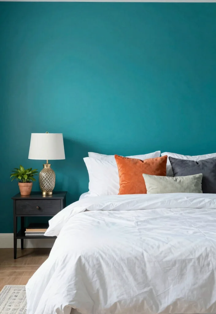 12 No Headboard Ideas Bedroom That Still Look Styled and Intentional 26 12 No Headboard Ideas Bedroom That Still Look Styled and Intentional 6. Painted Accent Wall 0