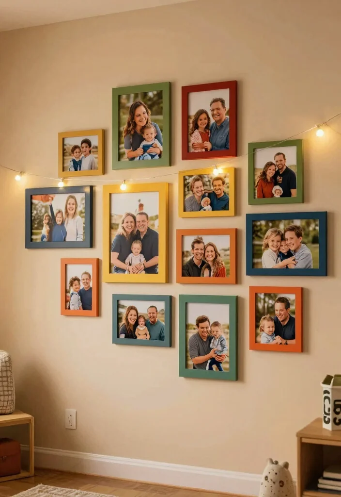 12 Playroom Decorating Ideas That Feel Personal and Lived In 10. Personal Touches with Family Photos 0