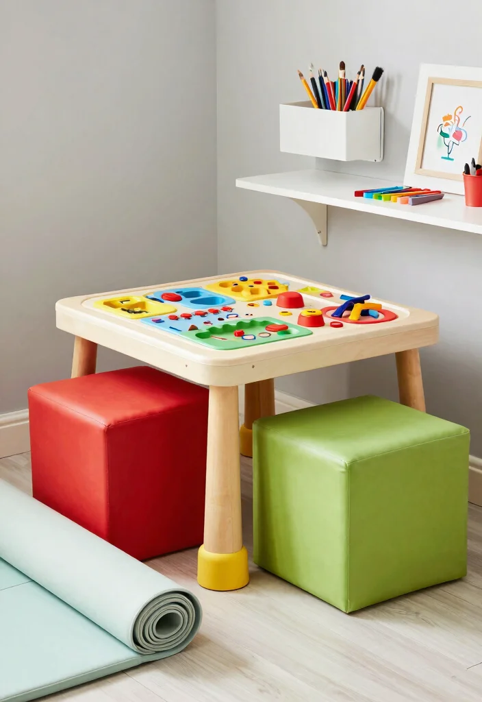 12 Playroom Decorating Ideas That Feel Personal and Lived In 3. Opt for Multifunctional Furniture 0