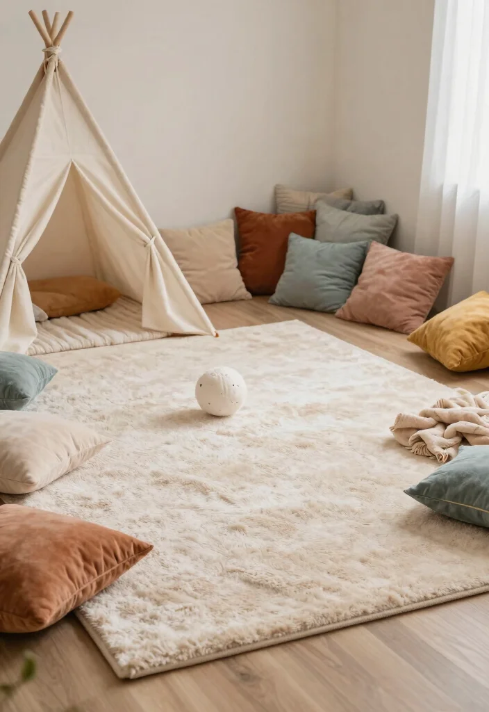 12 Playroom Decorating Ideas That Feel Personal and Lived In 5. Incorporate Soft Textures 0